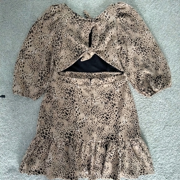 NWT Sz 14 Anthro Animal Print Dress - Picture 2 of 16